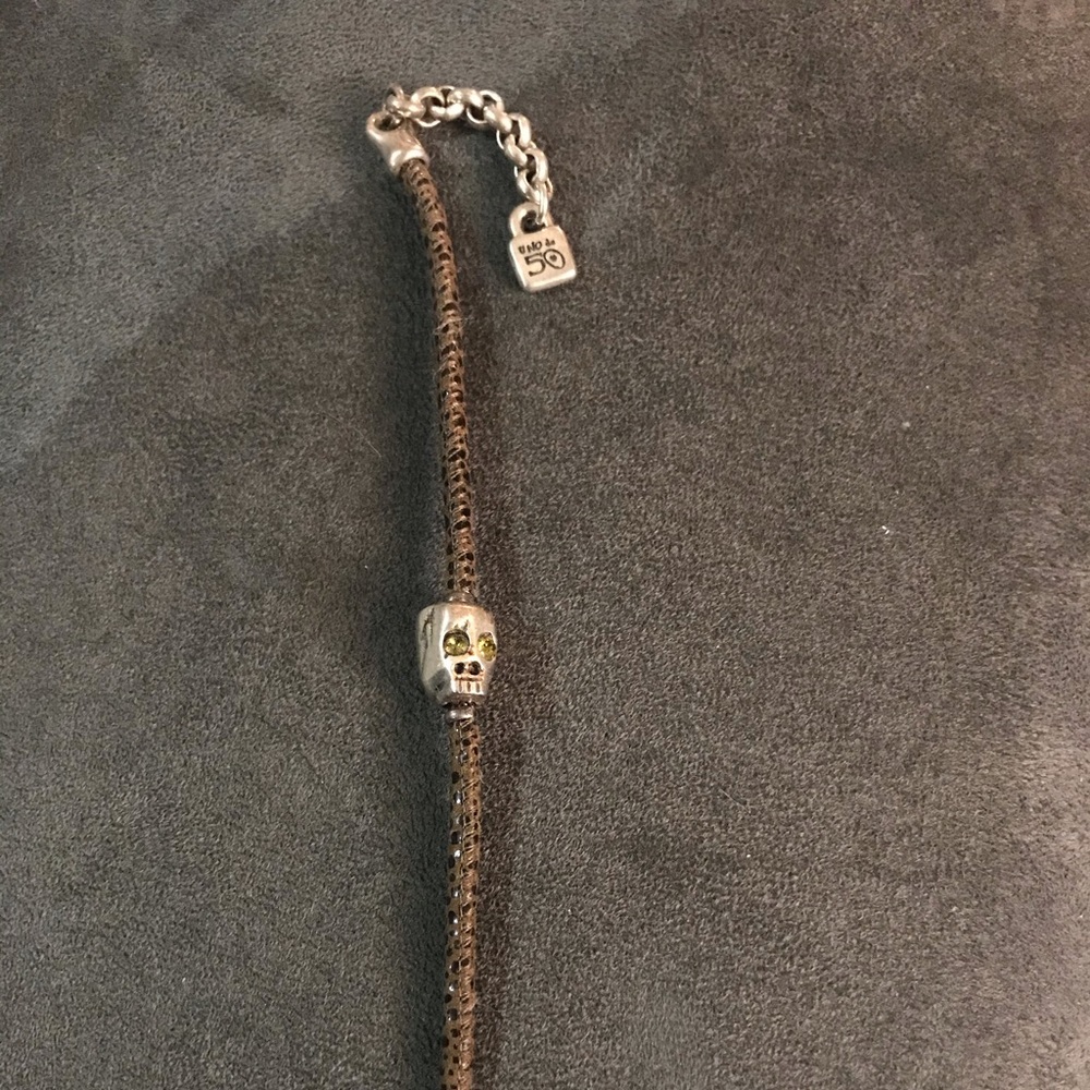 Uno de 50 leather bracelet day of the dead